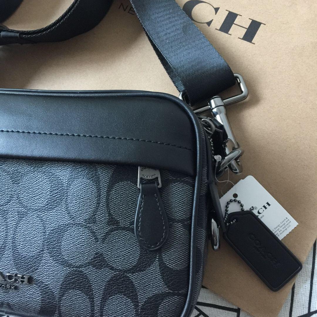 COACHコーチバッグ F50715 ブラック ショルダーバッグメンズバッグ