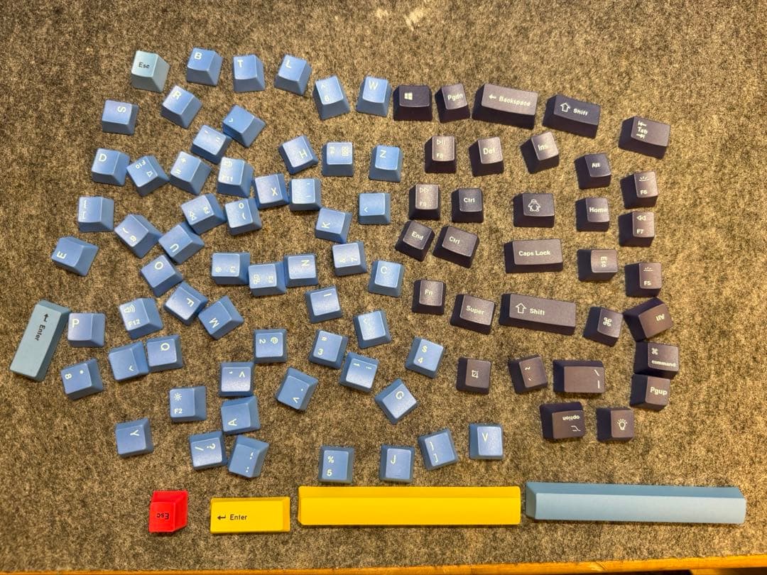 Keychron Q1 75%キーボード コイルケーブル カスタムキーキャップ