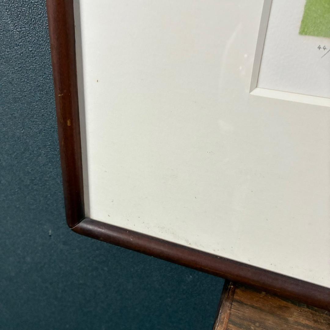 山口華楊「山野辺」狐 リトグラフ 印章有 額縁入り 限定100点 きつね 動物画