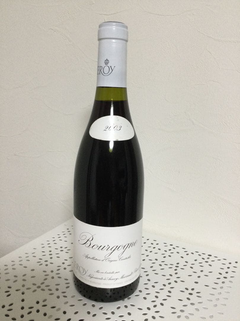 希少【２１年熟成ルロワ】ブルゴーニュ・ルージュ　2003