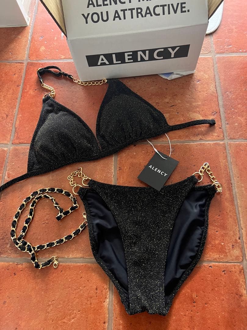 (2025新作)ALENCYグリッターチェーンビキニ