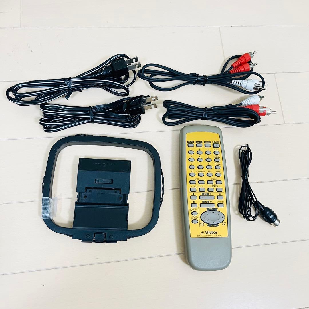 ビクター　EX-50 スピーカーセット　CD MD カセットテープ再生可能