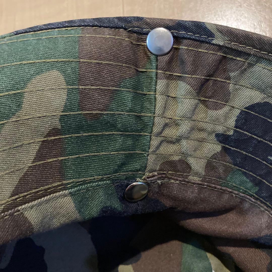 80s Stüssy 迷彩 バケットハット オールドステュシー 黒タグ