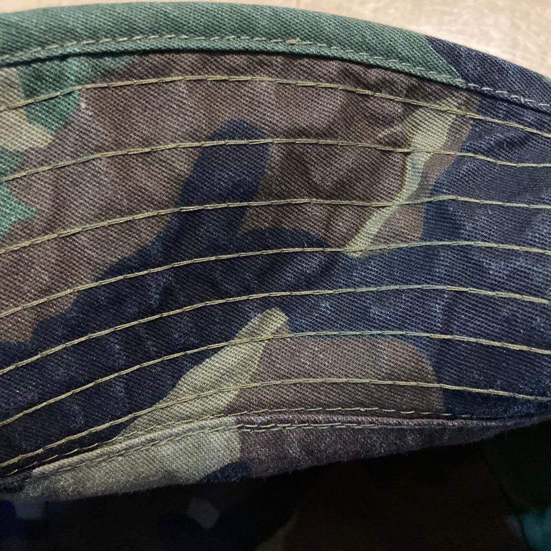 80s Stüssy 迷彩 バケットハット オールドステュシー 黒タグ