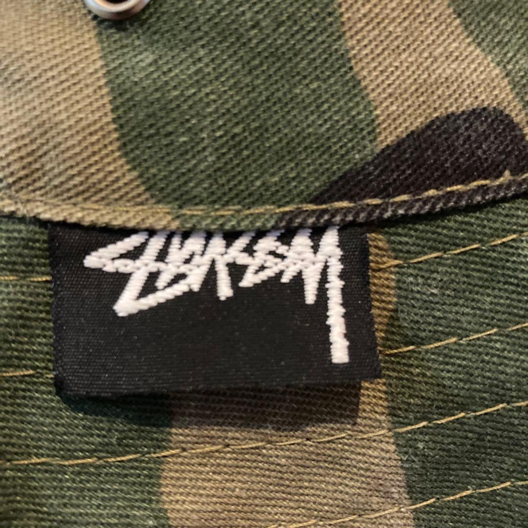 80s Stüssy 迷彩 バケットハット オールドステュシー 黒タグ