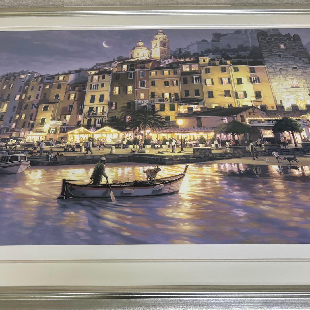 マコクンです【真作】笹倉鉄平　シルクスクリーン　ヴィーナスの港