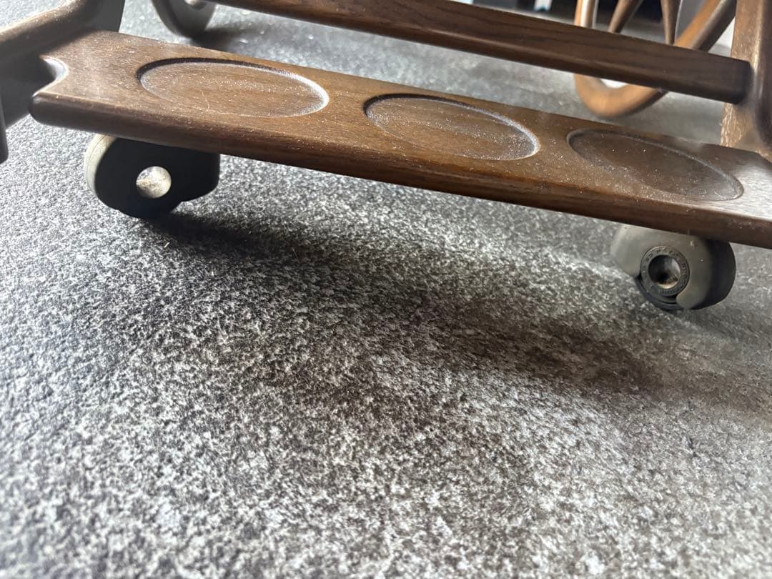 木製二段キッチンワゴン