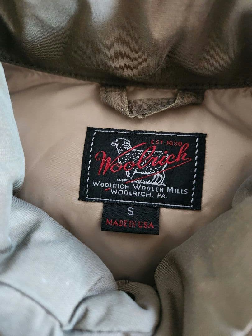 USA製 ウールリッチ ダウンベスト ロクヨンクロス ベージュ