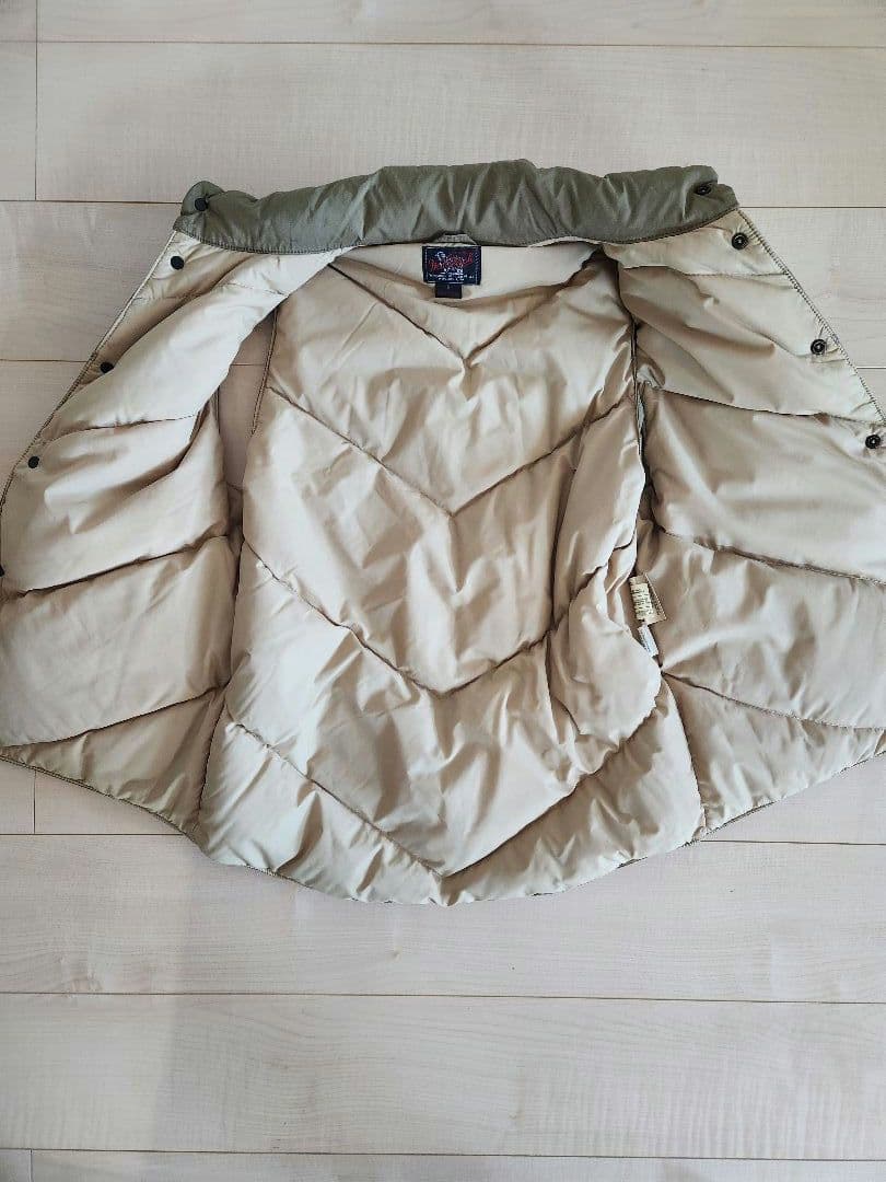 USA製 ウールリッチ ダウンベスト ロクヨンクロス ベージュ