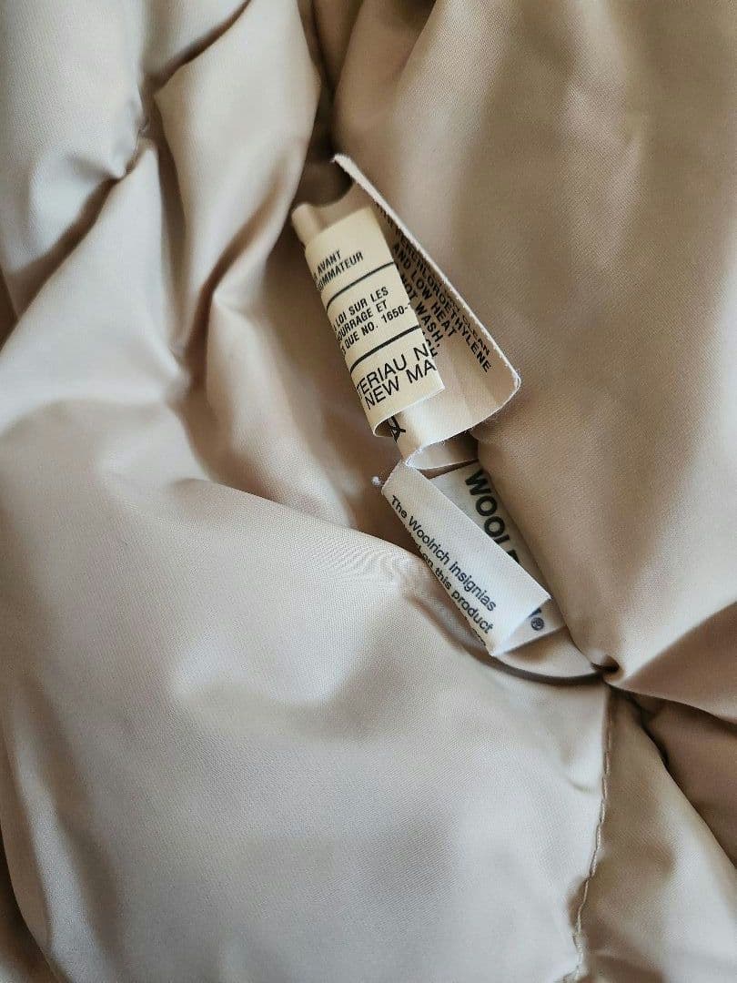 USA製 ウールリッチ ダウンベスト ロクヨンクロス ベージュ