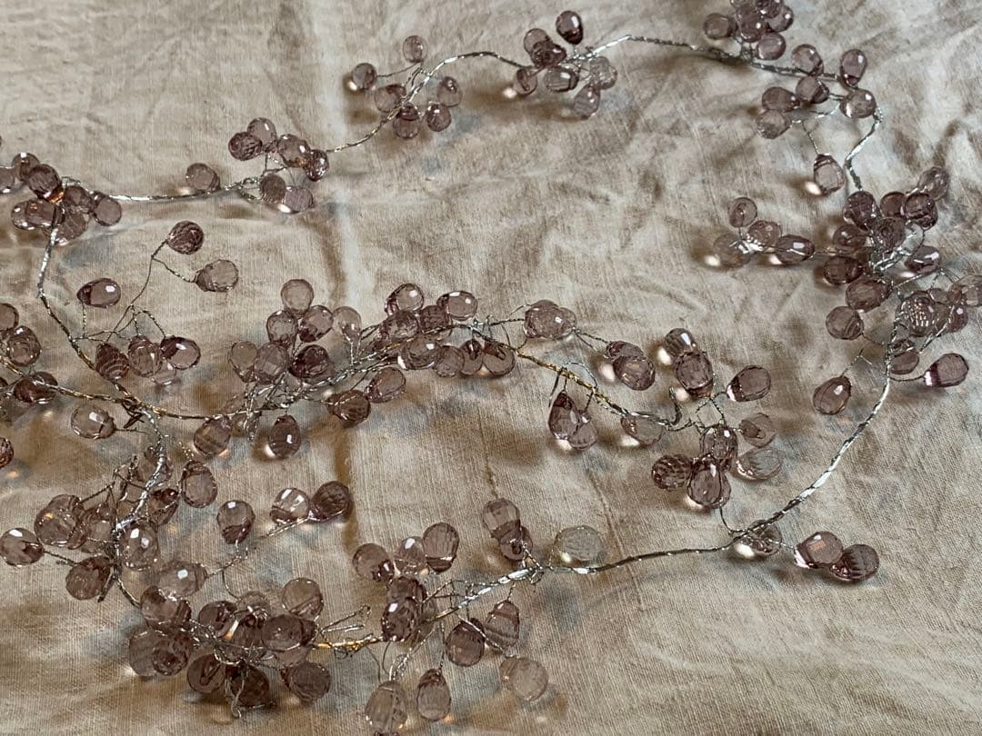 フランス ブロカント ガラスのガーランド アンティーク ヴィンテージ