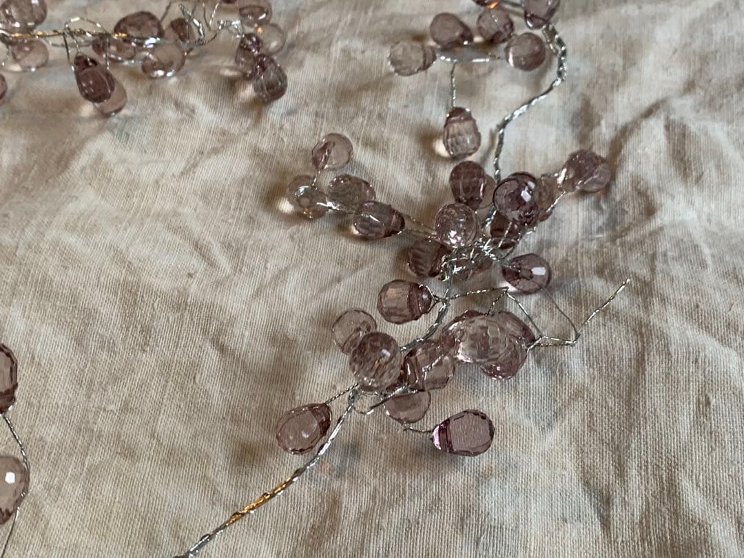 フランス ブロカント ガラスのガーランド アンティーク ヴィンテージ