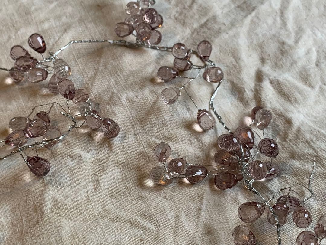 フランス ブロカント ガラスのガーランド アンティーク ヴィンテージ