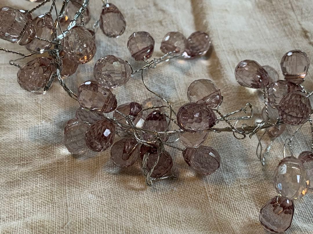 フランス ブロカント ガラスのガーランド アンティーク ヴィンテージ