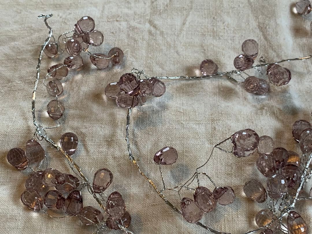 フランス ブロカント ガラスのガーランド アンティーク ヴィンテージ