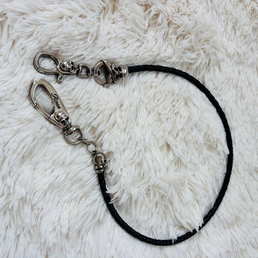 ROEN ヴィンテージ　ウォレットコード　ウォレットチェーン　財布小物　スカル