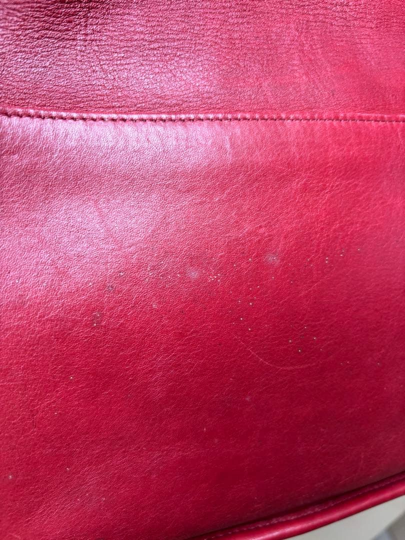 オールドコーチ　ショルダーバッグ　USA製 レッド