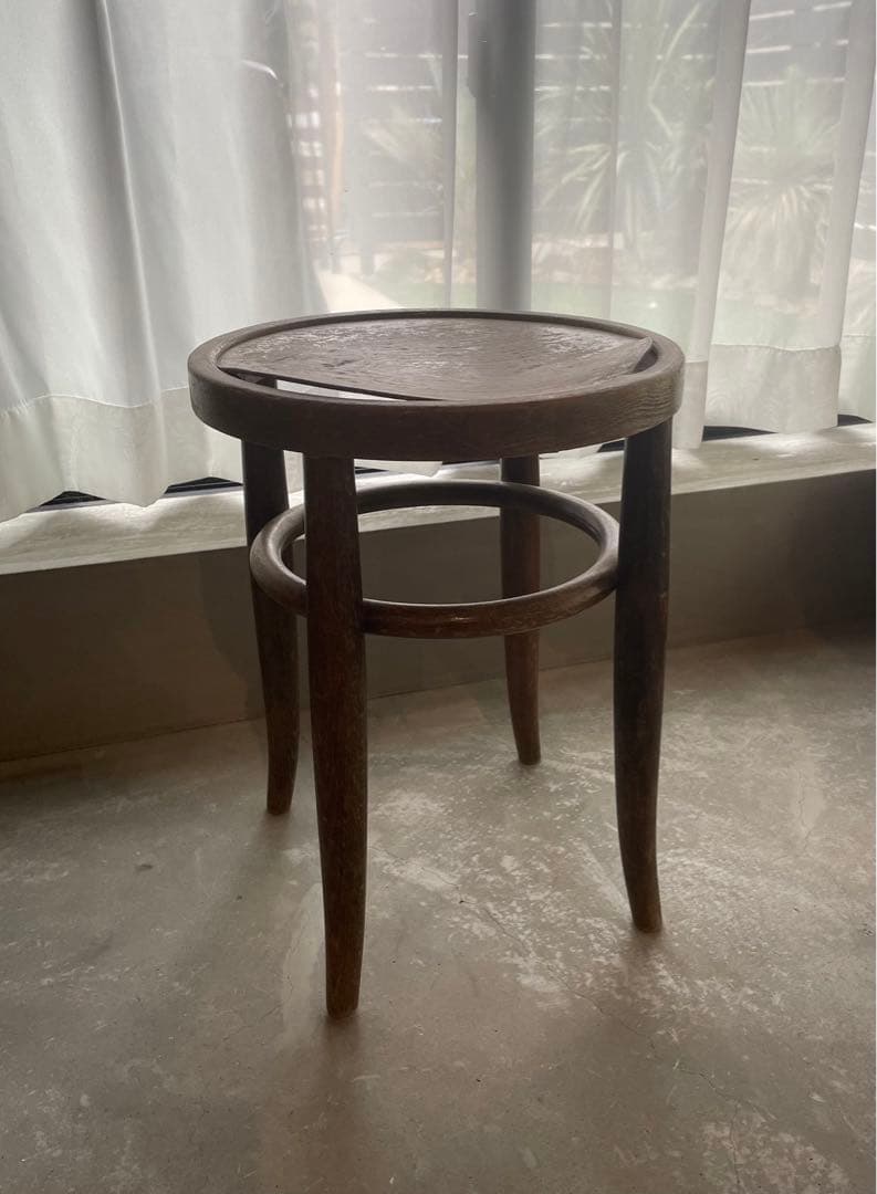 IDEE アンティークスツール ベントウッドレトロシャビー木製チェアインテリア