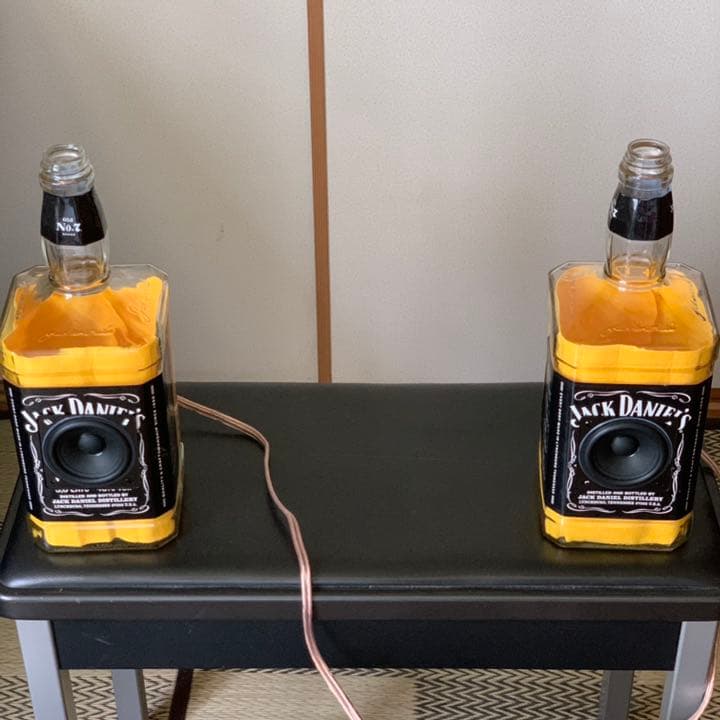 ジャックダニエル空瓶　エンクロージャー　8cm SP用