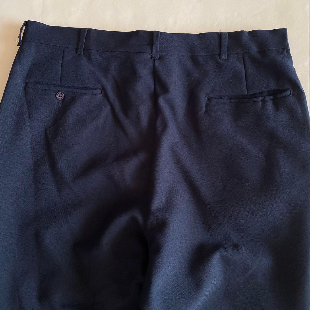 90s USA製 ワイドスラックス ネイビー