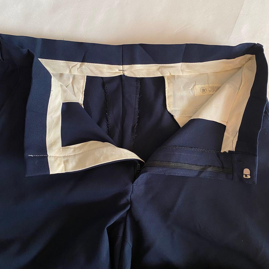 90s USA製 ワイドスラックス ネイビー