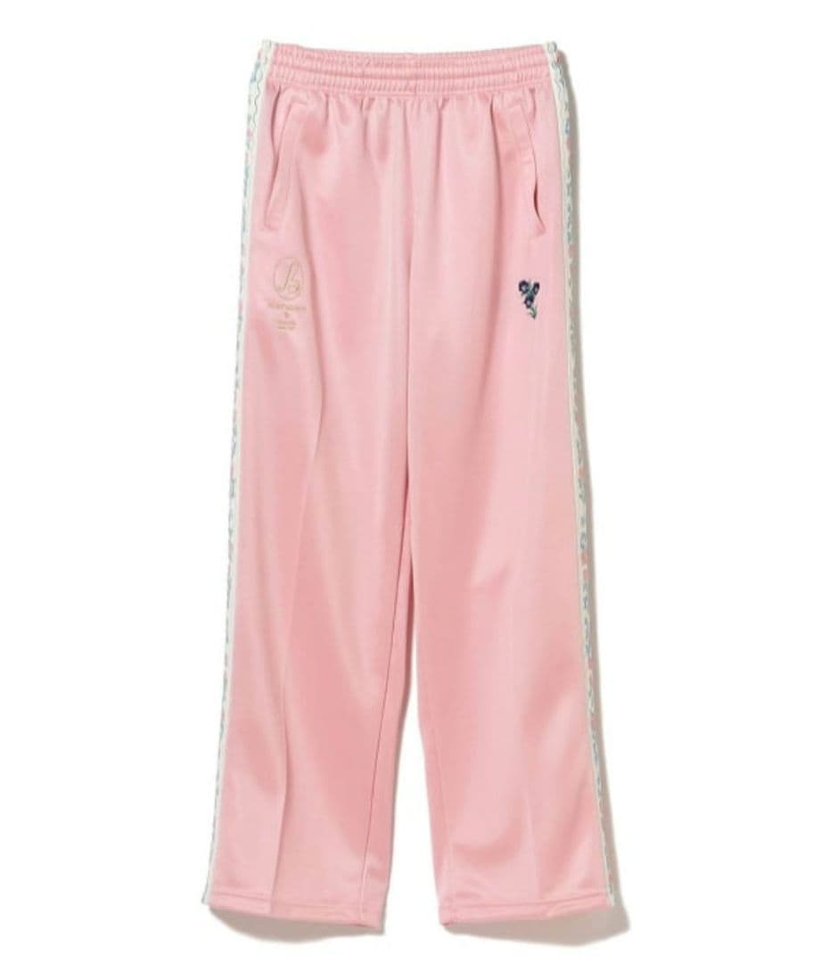 BEAMS RURU MARY'S お花のティグレ ジャージ パンツ ピンク