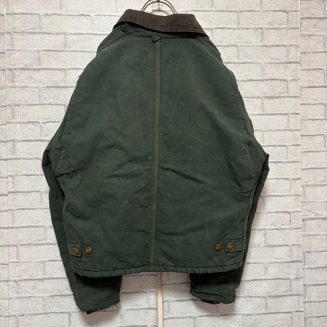 【まさを。】カーハート トラディショナルジャケット モスグリーン 後染 M