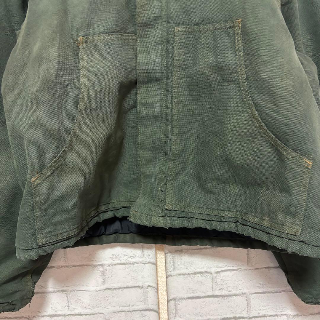 【まさを。】カーハート トラディショナルジャケット モスグリーン 後染 M
