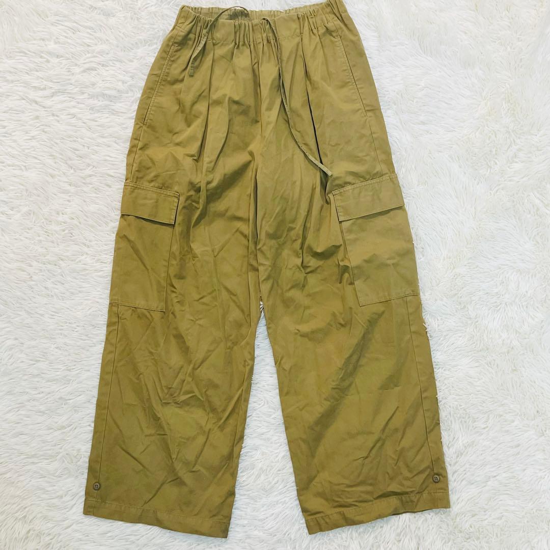23ss 近年 かぐれ ユーティリティーイージーパンツ カーキ コットン100%