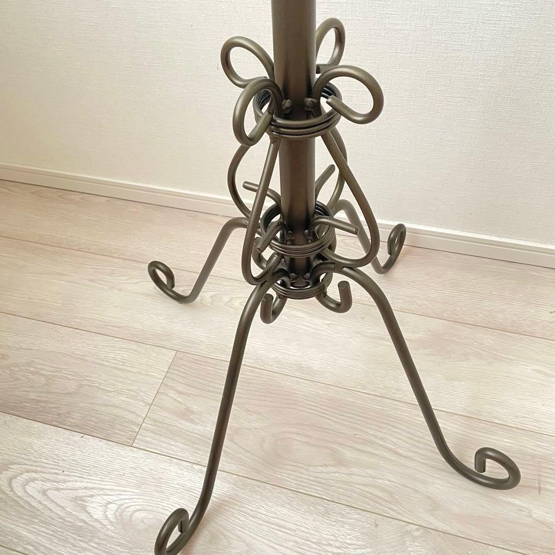 【美品】 アイアンポールハンガー アンティーク コートハンガー セレスティア