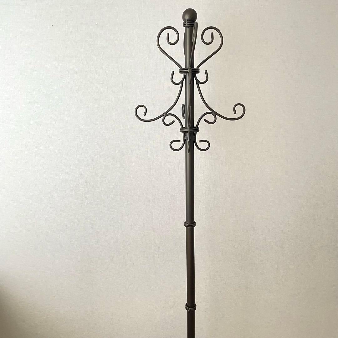 【美品】 アイアンポールハンガー アンティーク コートハンガー セレスティア