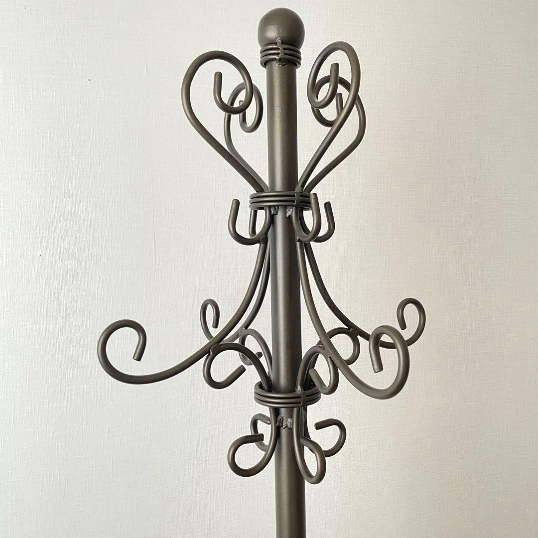 【美品】 アイアンポールハンガー アンティーク コートハンガー セレスティア