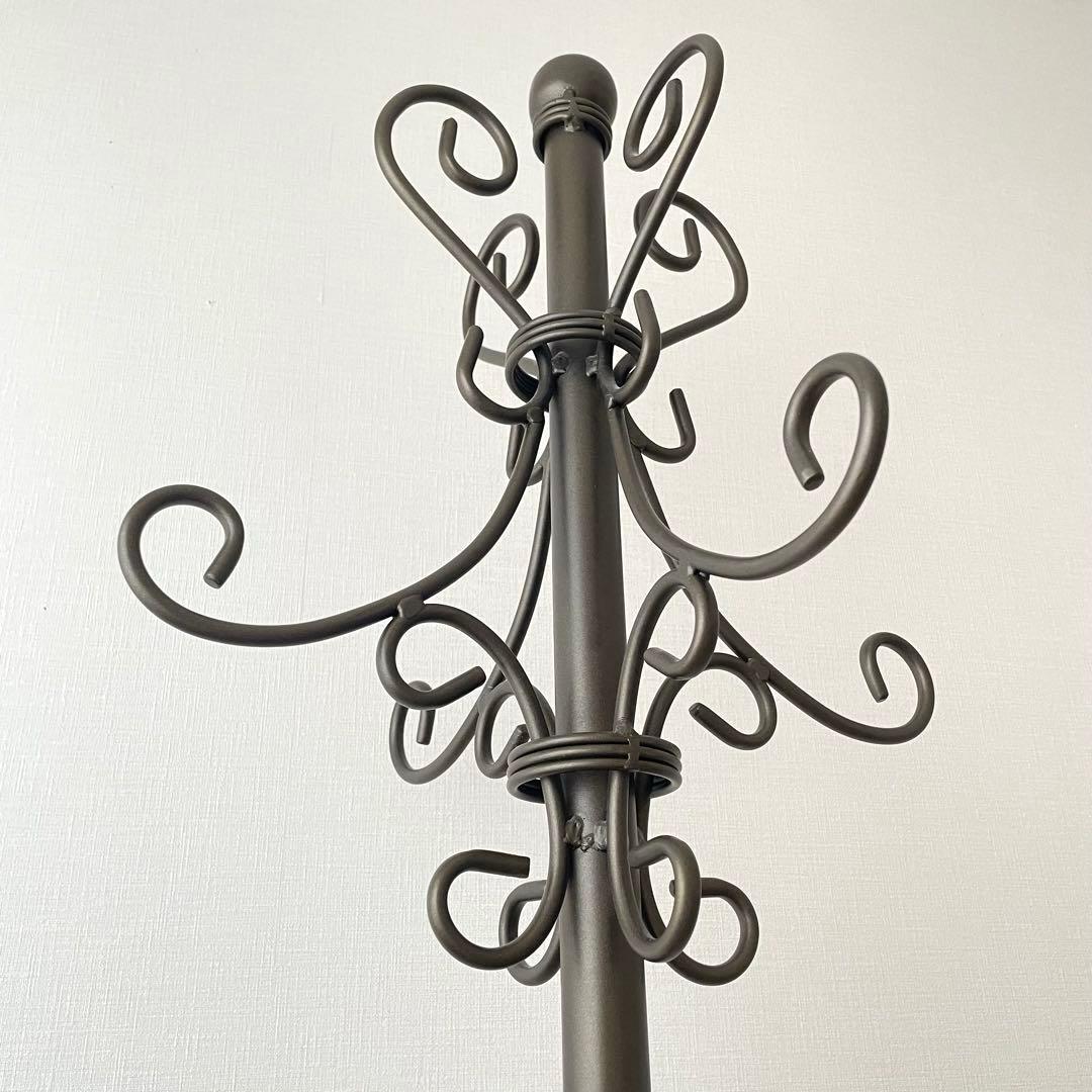 【美品】 アイアンポールハンガー アンティーク コートハンガー セレスティア