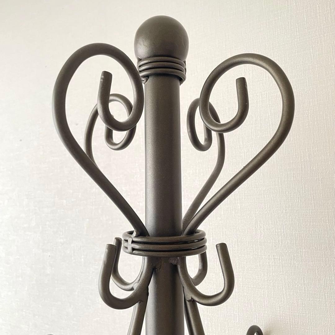 【美品】 アイアンポールハンガー アンティーク コートハンガー セレスティア