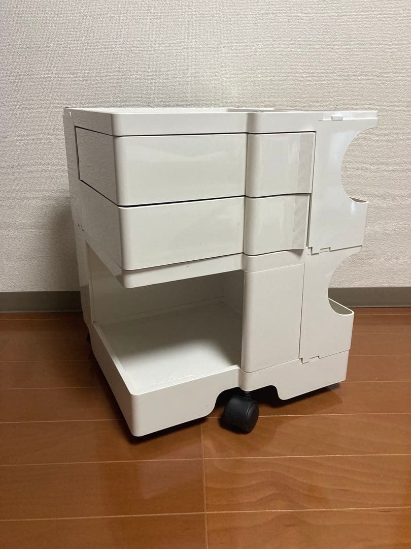 ボビーワゴン　2段2トレイ(ホワイト)