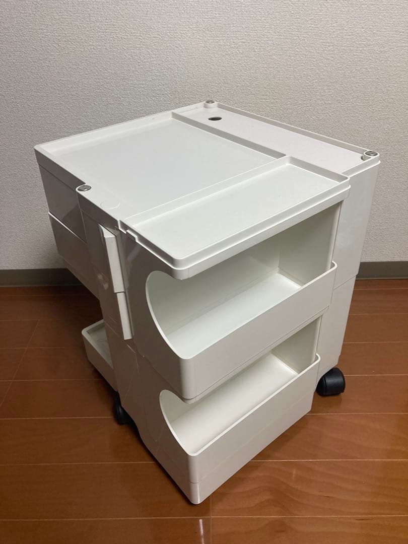 ボビーワゴン　2段2トレイ(ホワイト)