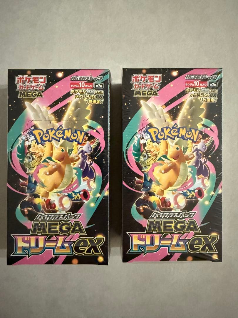 ポケモンカードゲーム MEGAドリームEX BOX2個（シュリンクあり）