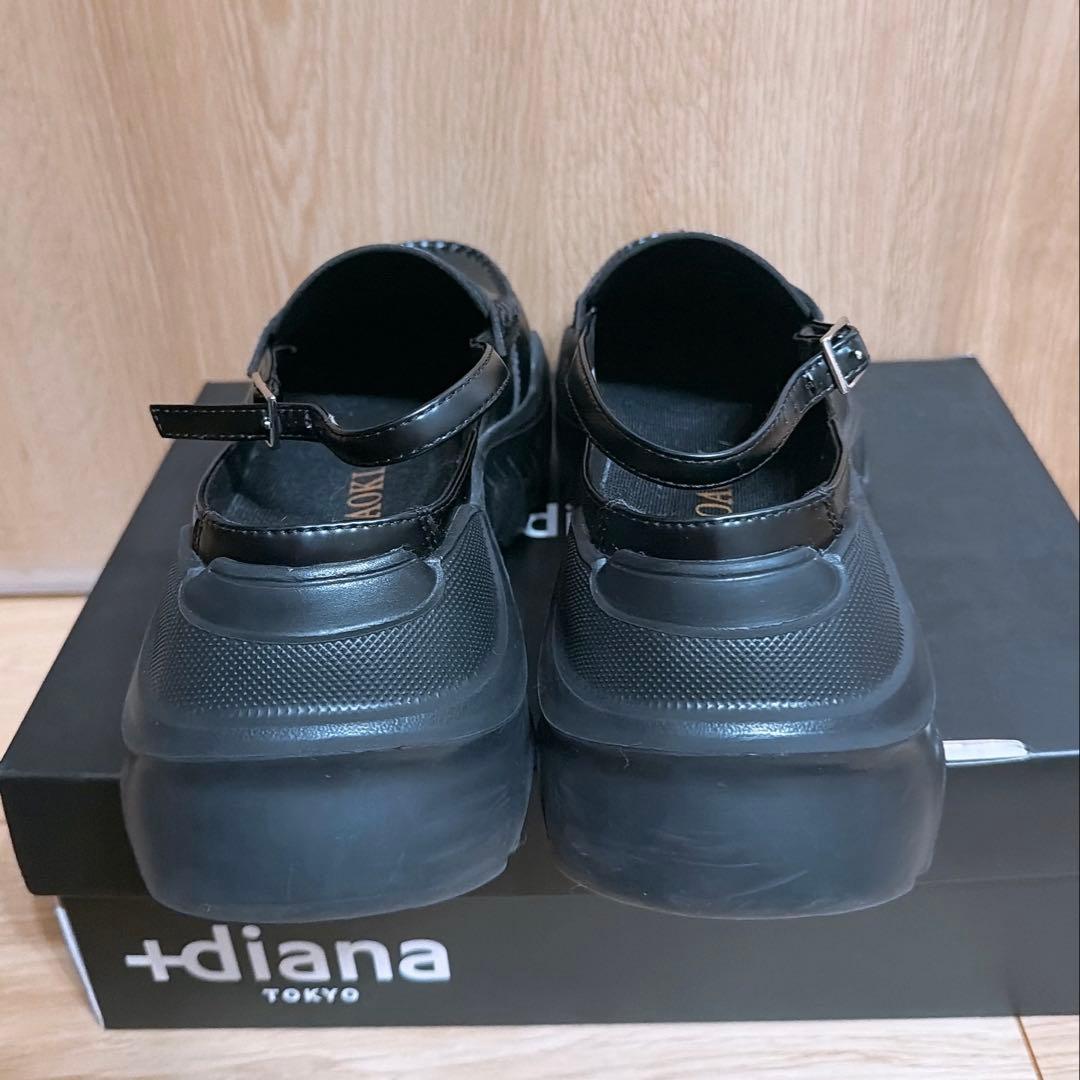 AKIKOAOKI demi Black×Black-faux leather