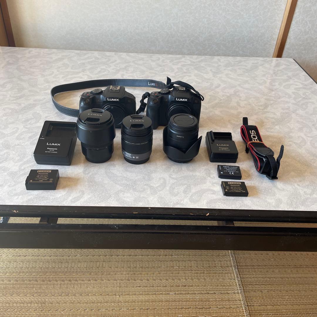 Panasonic LUMIX DMC‐G6 2台＋レンズ3本他付属品まとめ売り