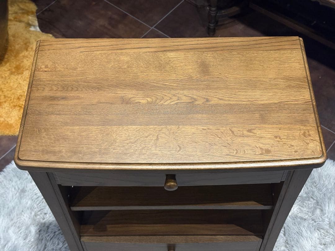 迪卡　起立木工　キャビネット　電話台　収納　ビンテージ　無垢材　IZ