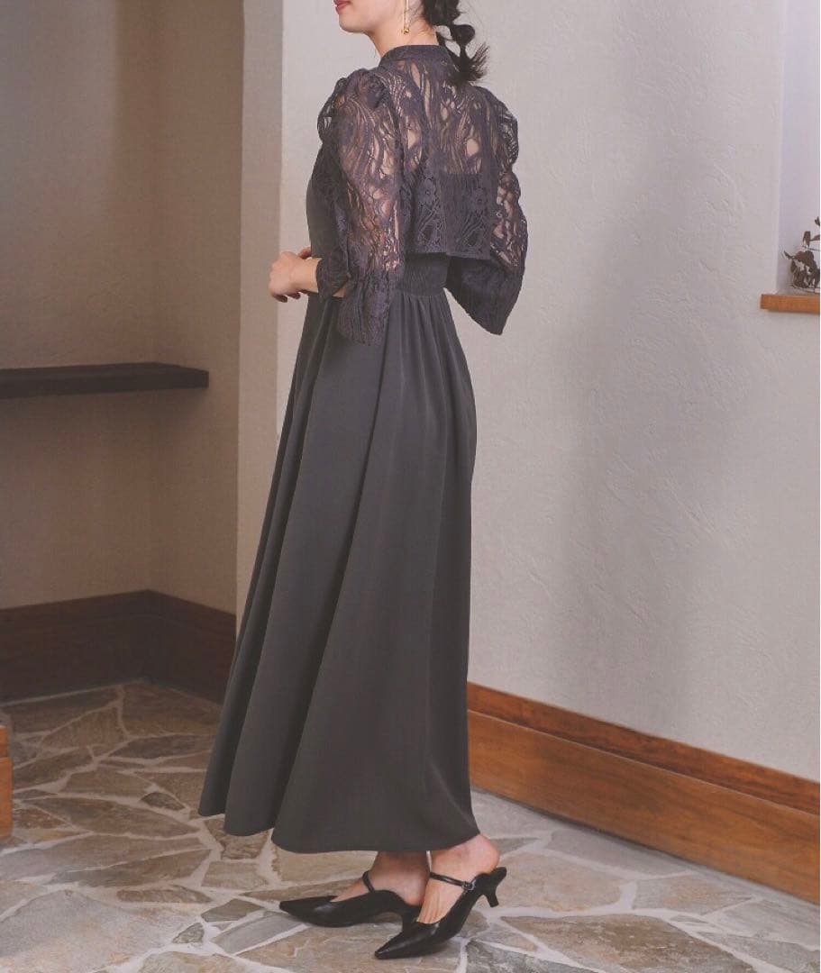 【早い者勝ち✨】値下げしました！kana オケージョンドレス　チャコールグレー