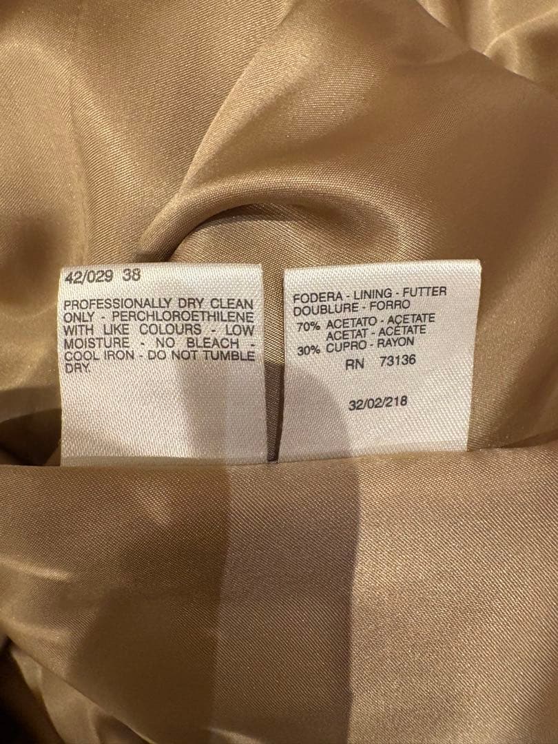 Max Mara キャメル ウールピーコート