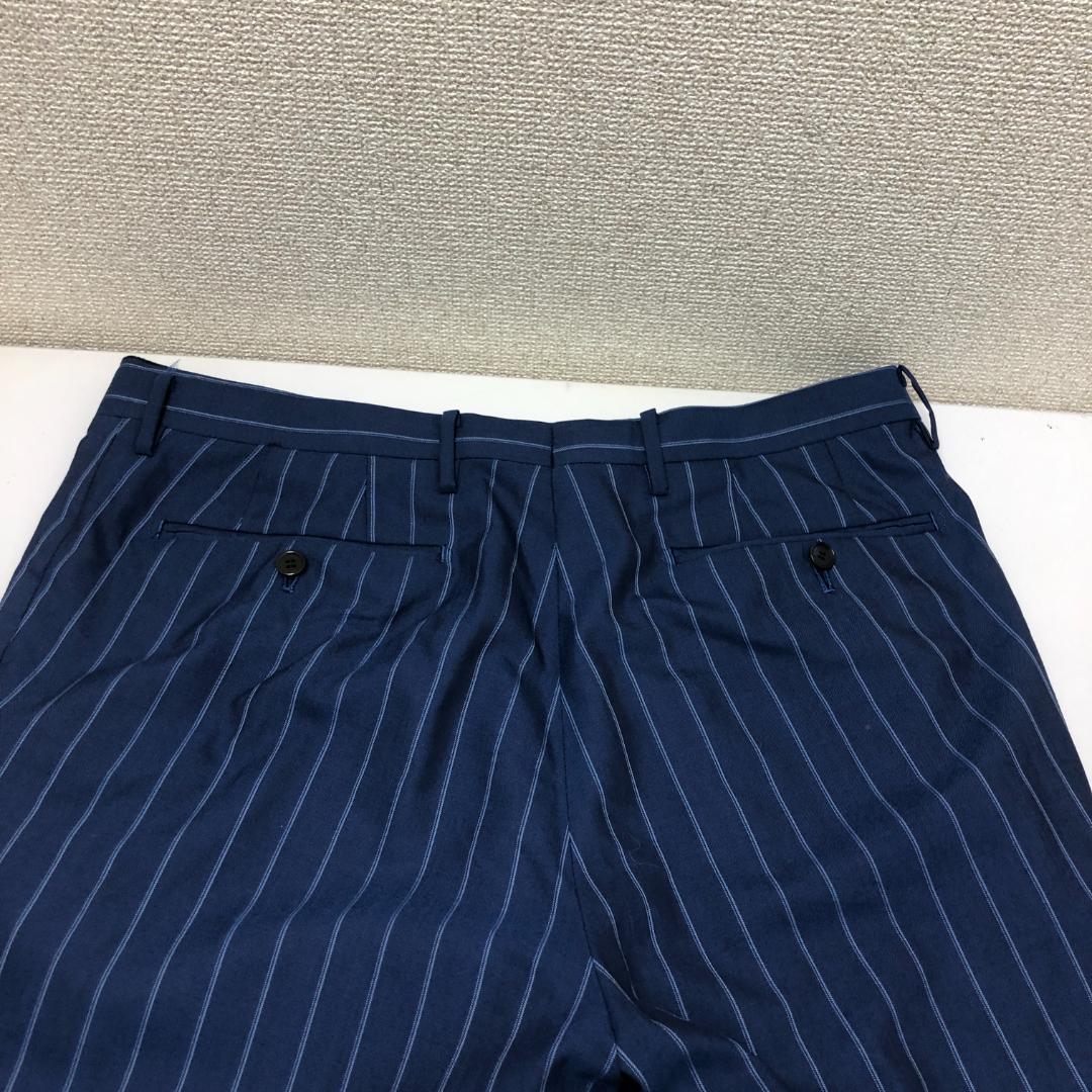 リングジャケット スーツ ブルー ストライプ 日本製 5940