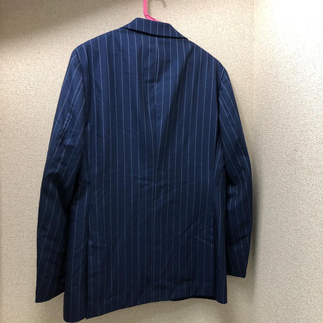 リングジャケット スーツ ブルー ストライプ 日本製 5940