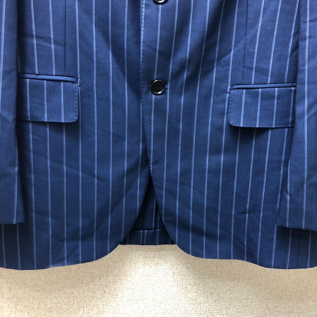 リングジャケット スーツ ブルー ストライプ 日本製 5940