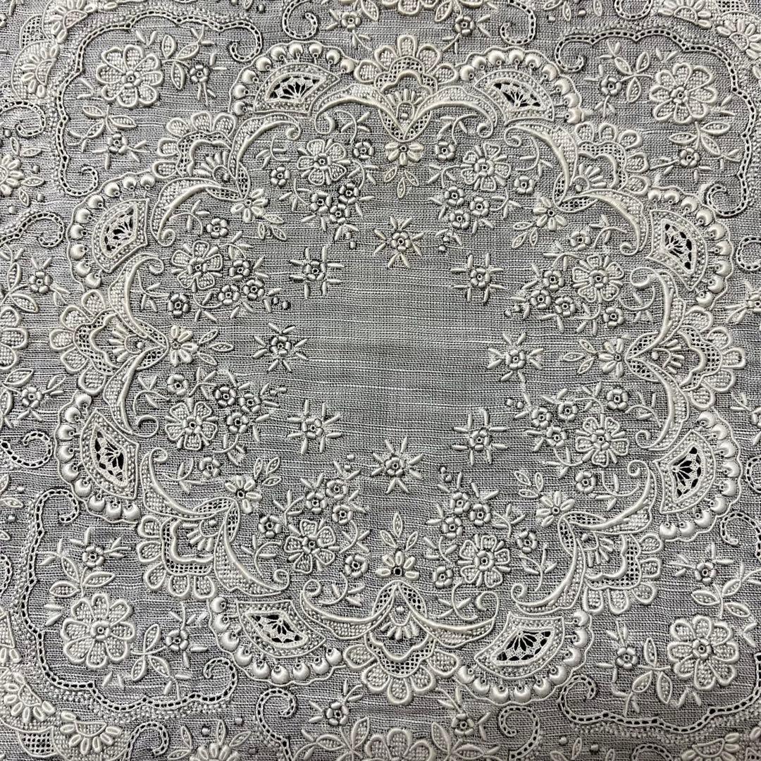 未使用品 布の宝石 最高峰 汕頭刺繍ハンカチ❤️汕頭八人衆 《郭 麗明》 作品❤️