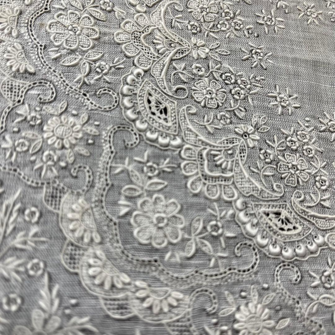 未使用品 布の宝石 最高峰 汕頭刺繍ハンカチ❤️汕頭八人衆 《郭 麗明》 作品❤️