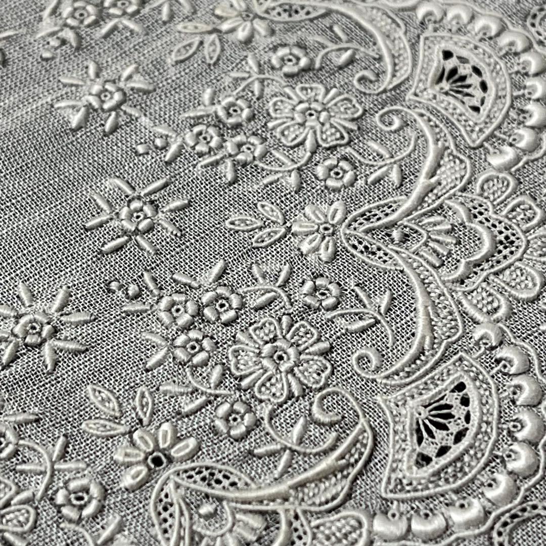 未使用品 布の宝石 最高峰 汕頭刺繍ハンカチ❤️汕頭八人衆 《郭 麗明》 作品❤️