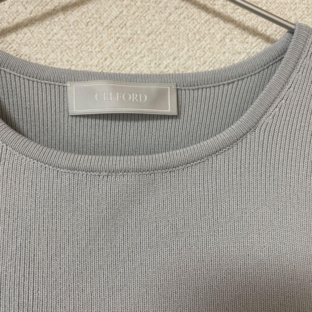 セルフォード　ペプラムドッキングニットプルオーバー