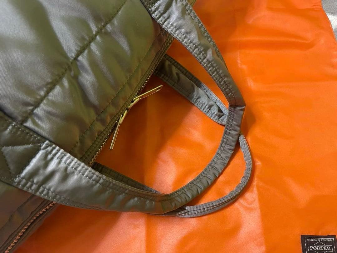 【美品】PORTER タンカードラムバッグ 2way 希少色シルバーグレー